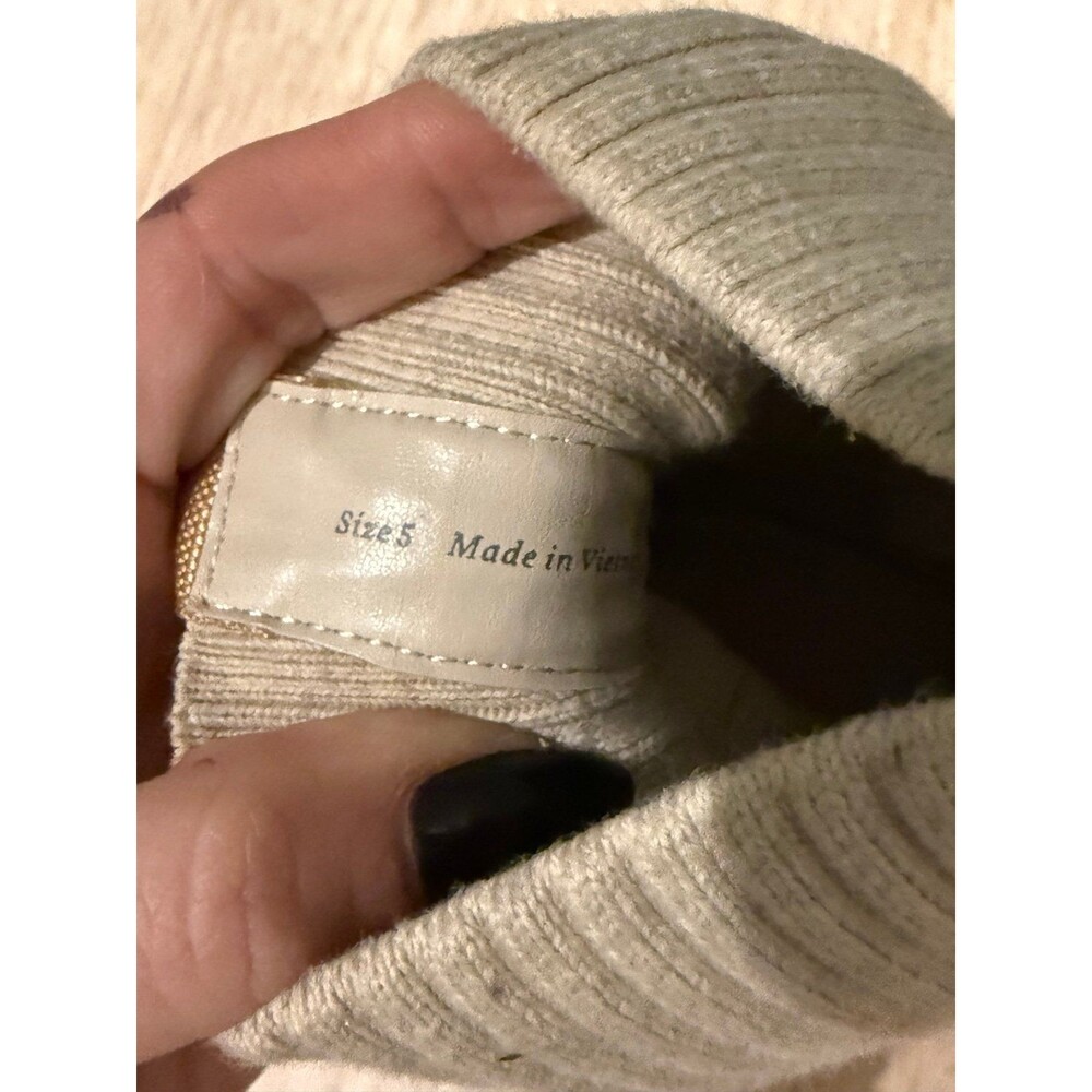 Dolce Vita Hoven H2o Studded Ivory Leather Boots sz 5 - Picture 6 of 6